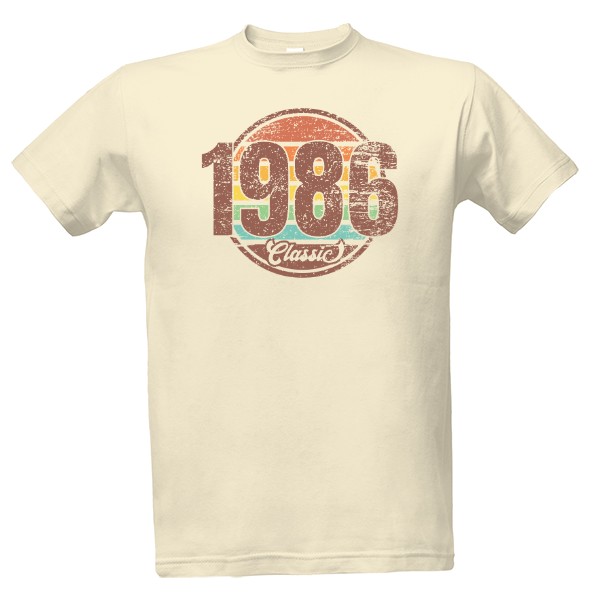 Retro nápis s rokem narození 1986 Classic