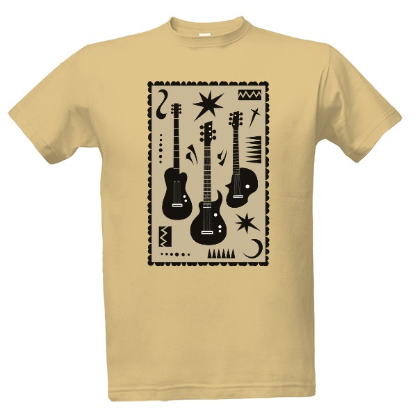 Tričko s potiskem Guitars