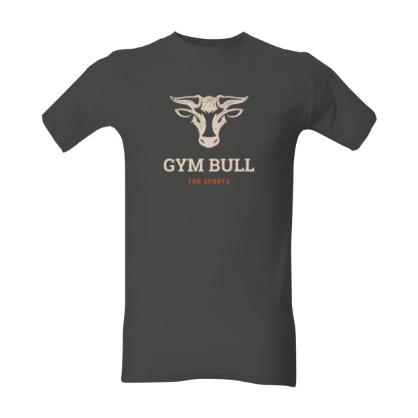 Tričko s potiskem Gym Bull