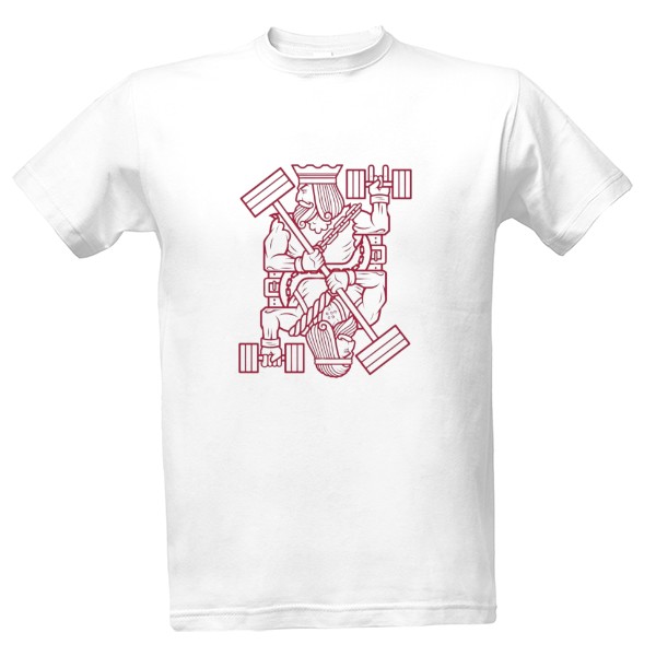 Tričko s potiskem Gym king Gym shark