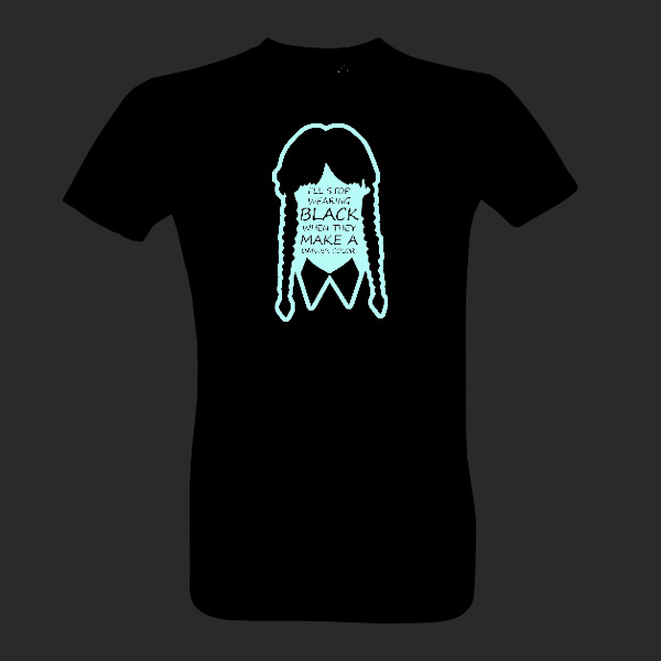 Fluorescenčná potlač Wednesday Addams BIO mužské