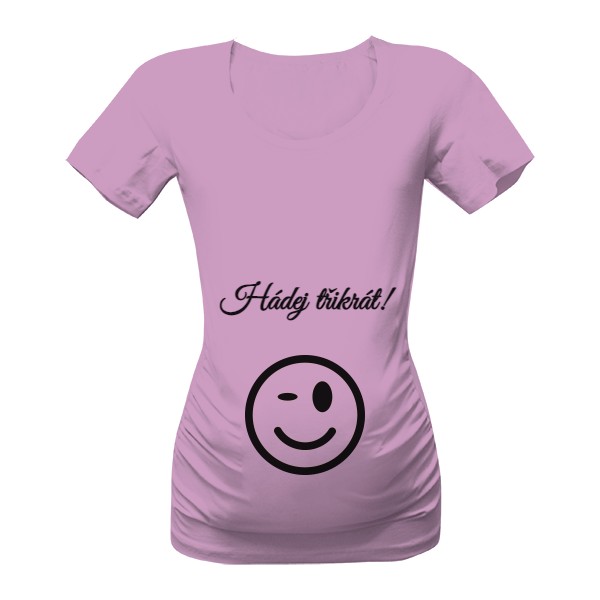 Tričko s potiskem Hádej třikrát!