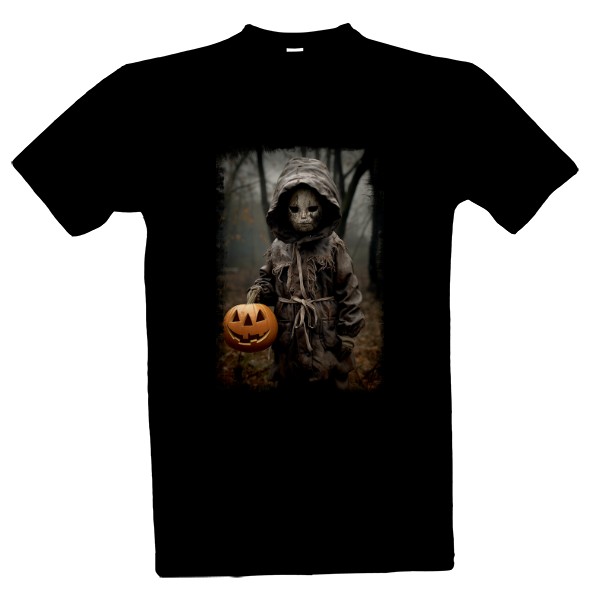 Tričko s potiskem Halloween - děsivá postava dítě