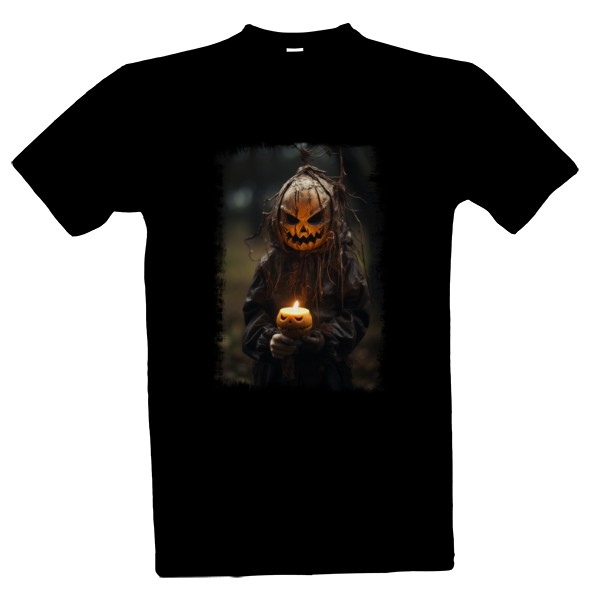 Tričko s potiskem Halloween - děsivá postava