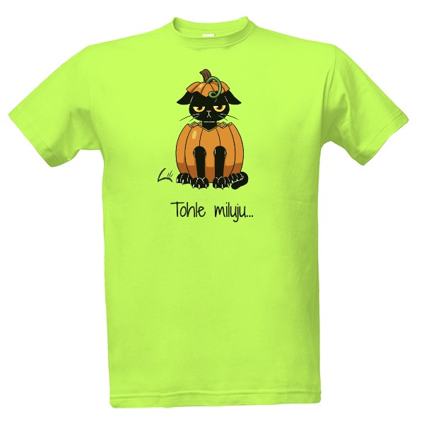 Halloween mrzutá kočka