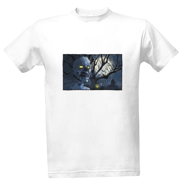 Tričko s potiskem Halloween Zombie