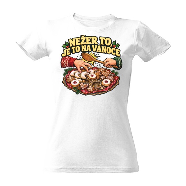 T-shirt Hands Off, It Is For Christmas – Czech Cookie Humor