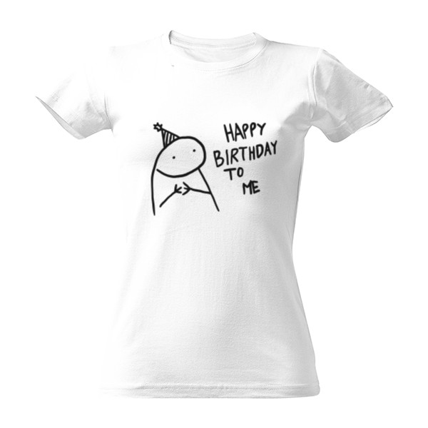 Tričko s potiskem Happy birthday