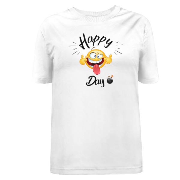 Tričko s potiskem Happy face 1