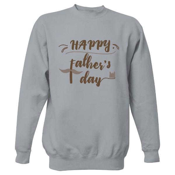 Mikina bez kapucne Unisex s potlačou Happy father's day