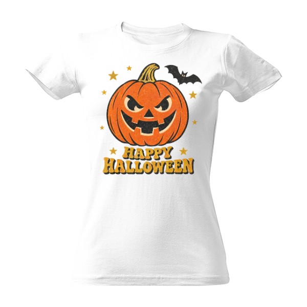 T-shirt Happy Halloween – Vintage Jack O Lantern