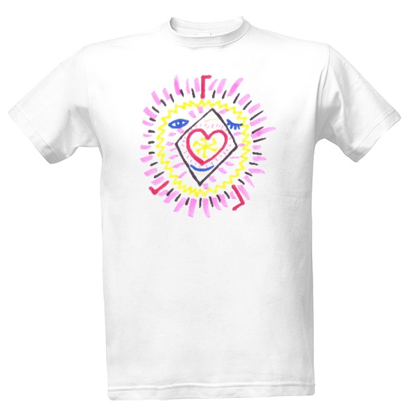 Tričko s potiskem Happy