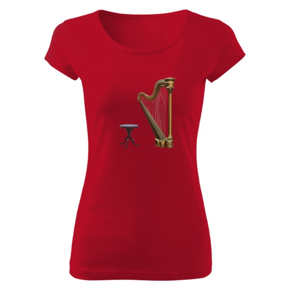 Tričko s potiskem Harfa