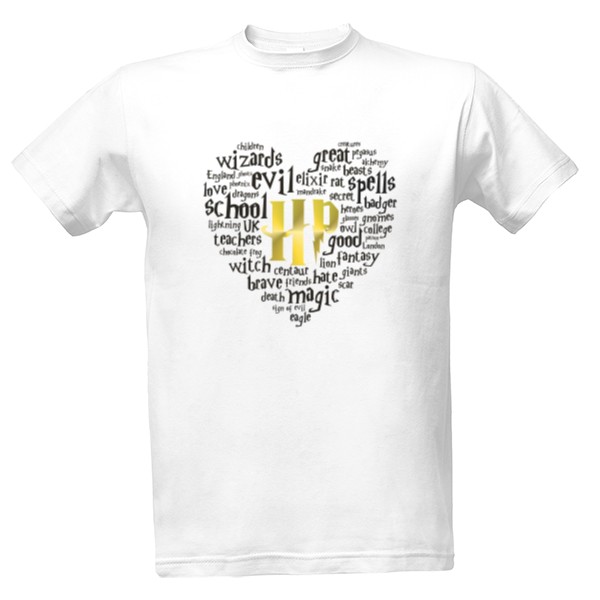 Tričko s potlačou Harry Potisk - golden heart