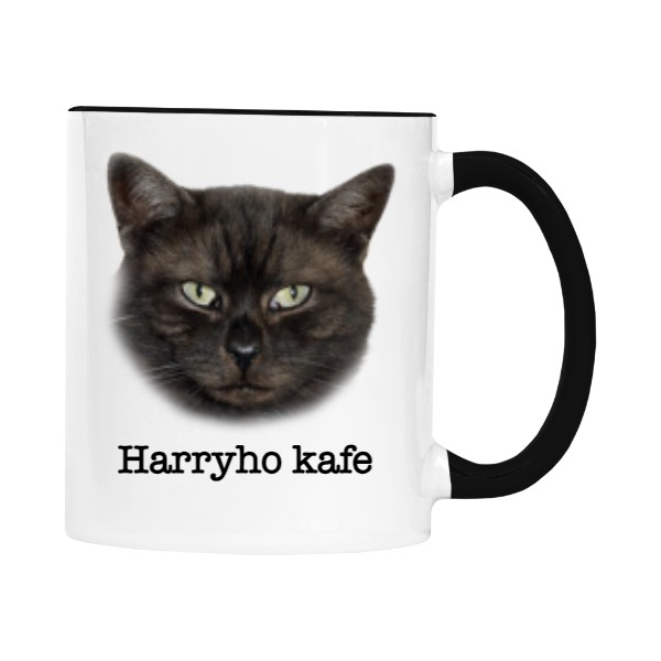 Hrnek malý barevný s potiskem Harryho kafe