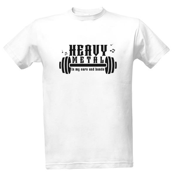 Heavy metal - fitness - černá