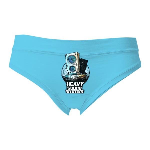 Kalhotky Fox - Výprodej s potiskem Heavy sound system