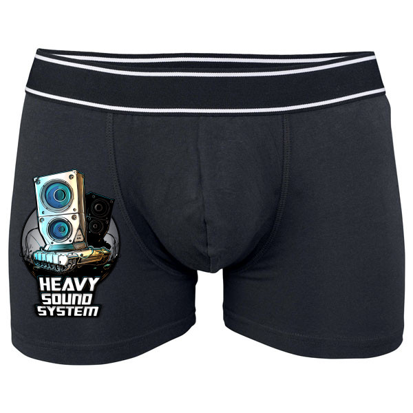 Boxerky Kariban s potiskem Heavy sound system