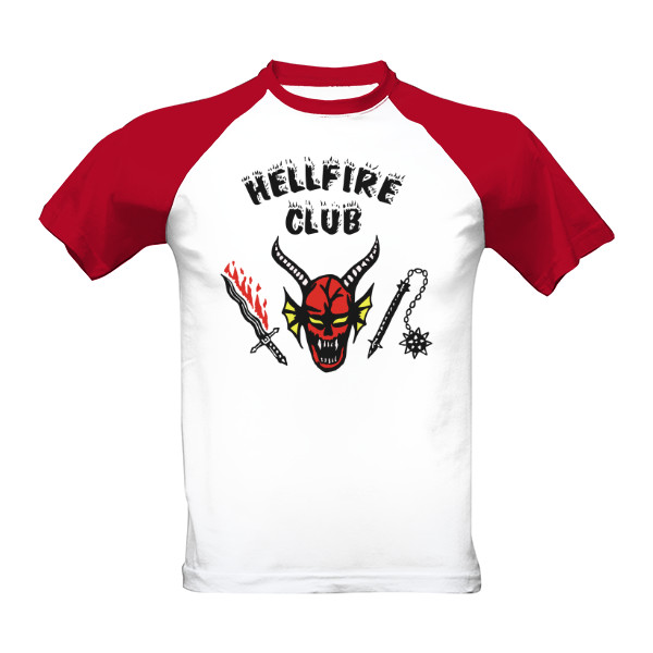 Tričko s potlačou Hellfire Club – 80s retro fan design