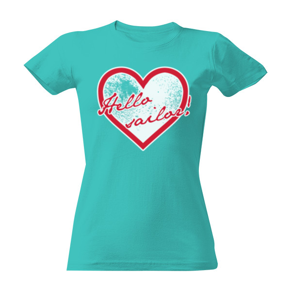 Tričko s potiskem Hello sailor