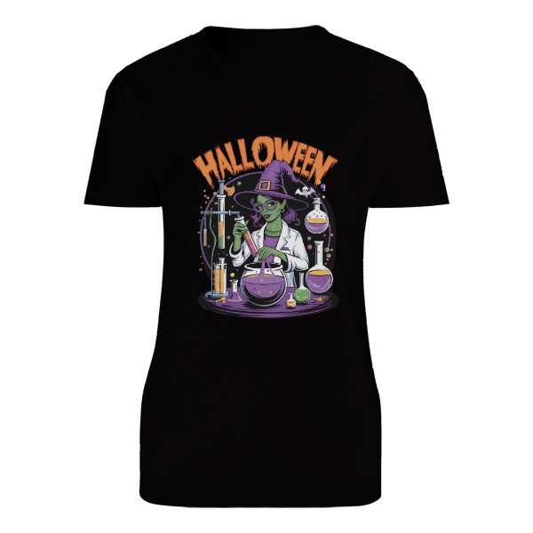 Tričko s potiskem Halloween chemie