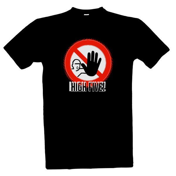 Tričko s potiskem High_five!