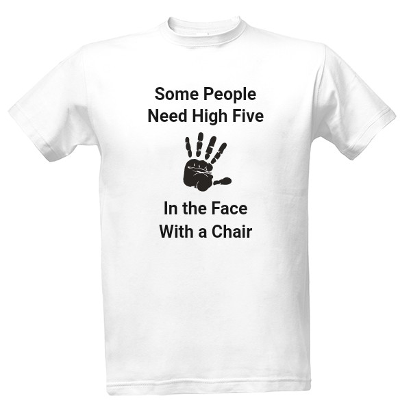 Tričko s potiskem High five