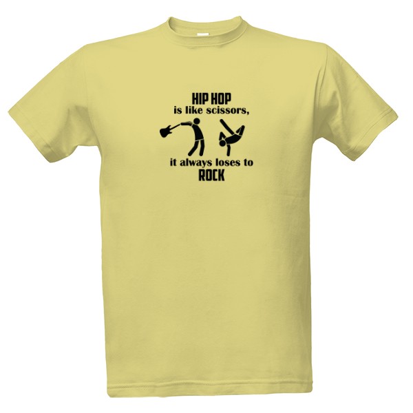 Tričko s potiskem Hip Hop vs. Rock