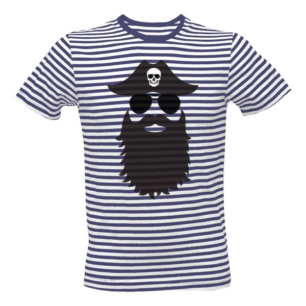 Tričko s potiskem hipster pirate