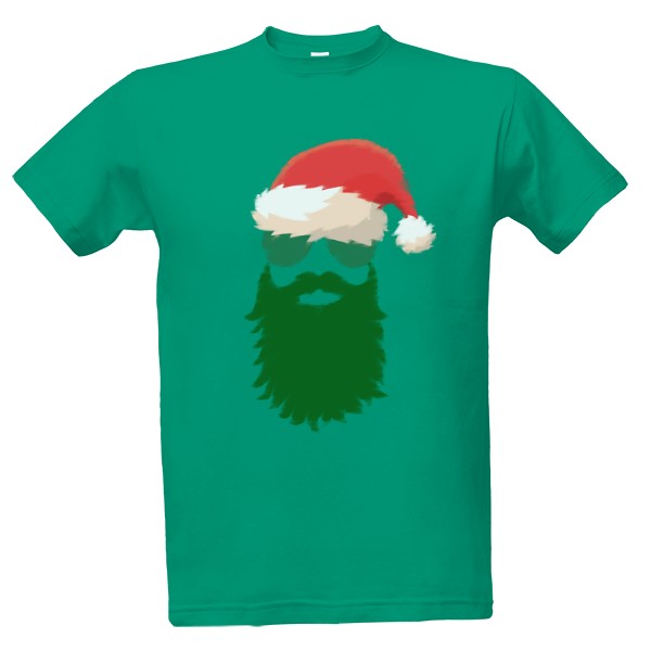 Tričko s potiskem Hipster Santa