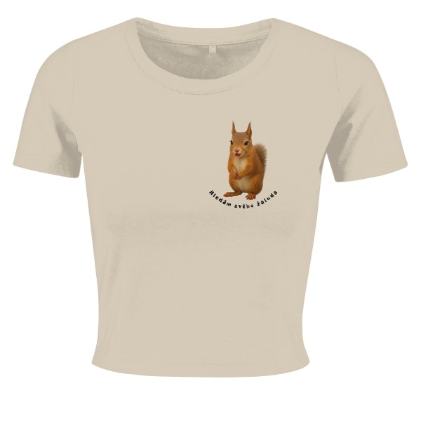 Tričko s potiskem Hledám žalud