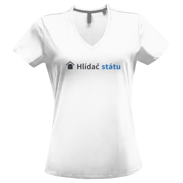 Tričko s potiskem Hlídač státu - dámské, výstřih