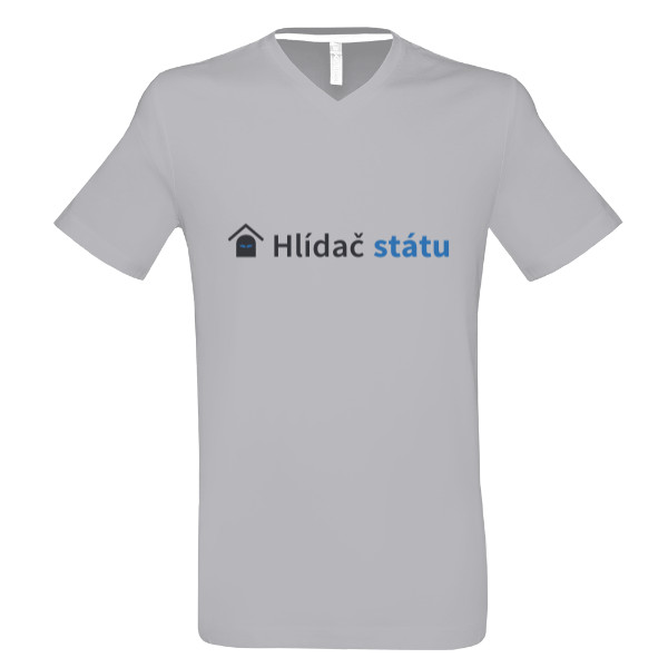 Tričko s potiskem Hlídač státu - pánské, šedivé