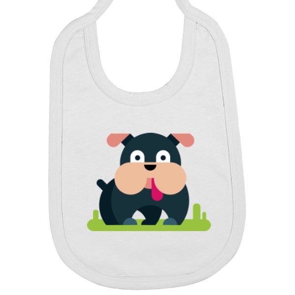 Bryndák bavlna s potiskem Hlídající pejsek