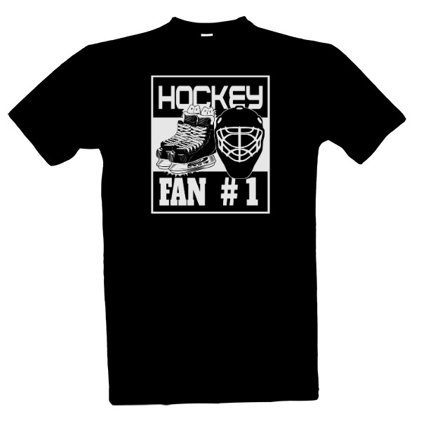 Tričko s potiskem Hockey Fan Number One-Helma