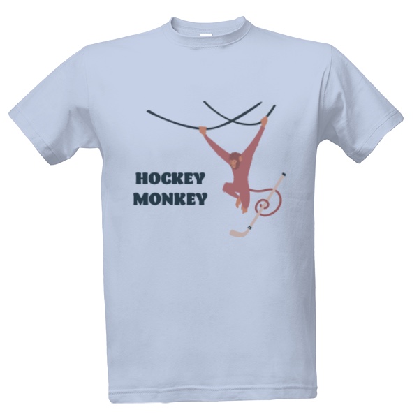 Tričko s potiskem Hockey monkey