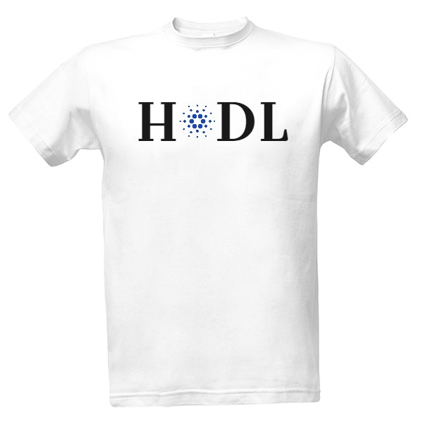 Tričko s potiskem HODL tričko Cardano 