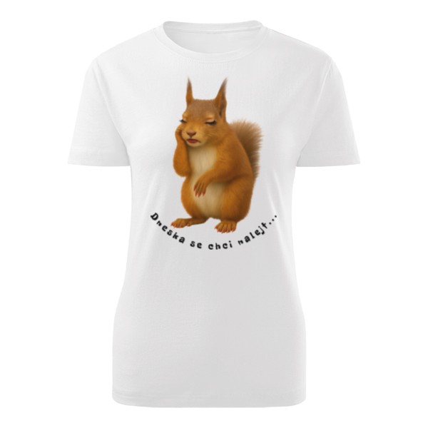 Tričko s potiskem Hodlám se nalejt