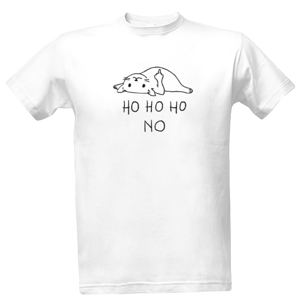 Tričko s potiskem HoHoHo NO Kitty