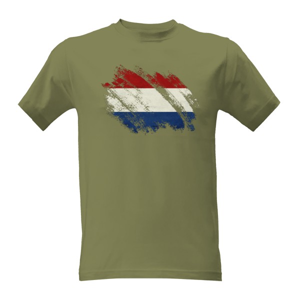 Tričko s potiskem Holandská vlajka