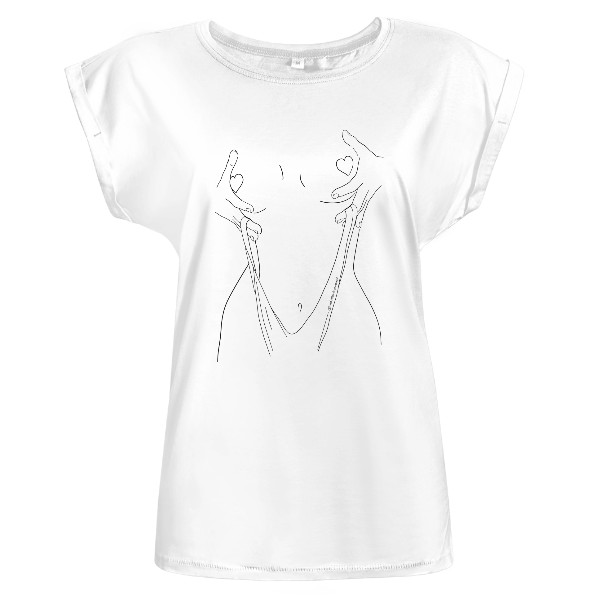 Tričko s potiskem HOLD ON TIGHT  loose shirt