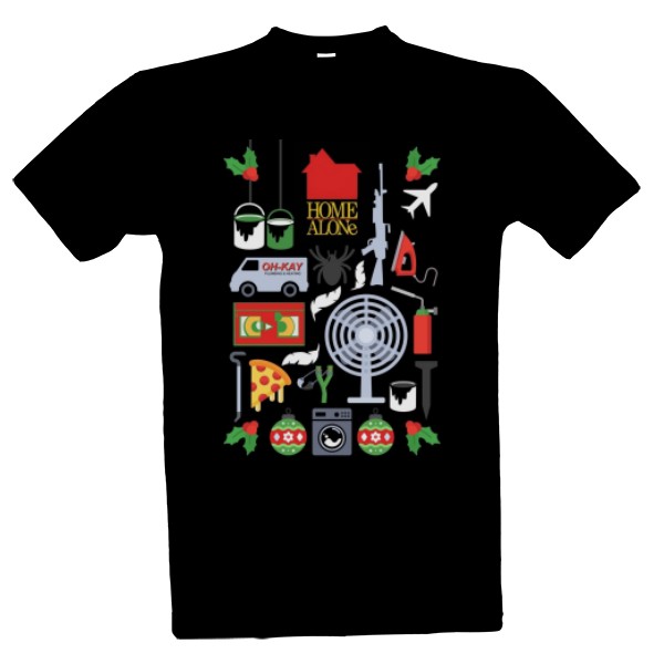 Tričko s potiskem Home alone Sam doma triko