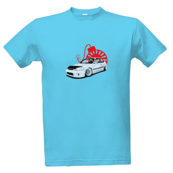 Tričko s potiskem Honda Civic 3 - Pánske Tričko