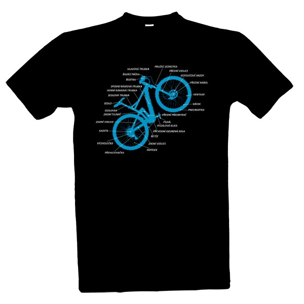 Tričko s potiskem Horské kolo