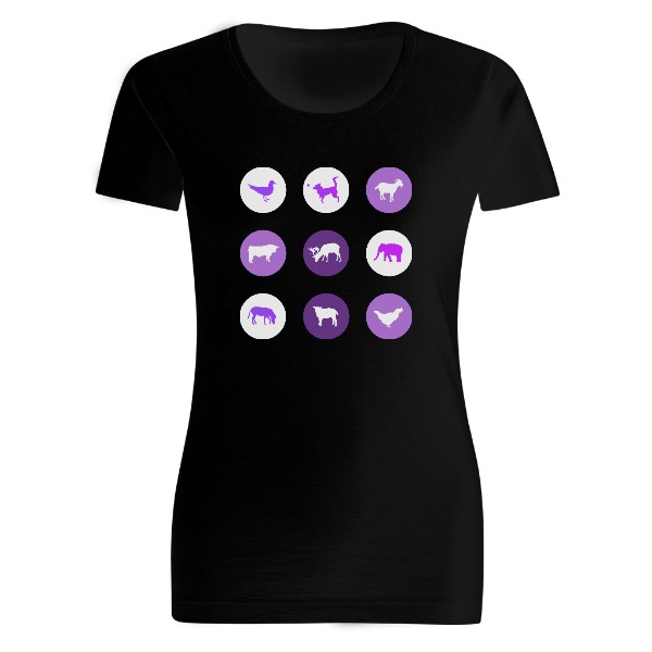 Design se zvířaty – dámské tričko Organic slub