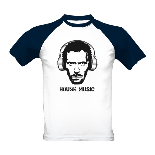 Tričko s potlačou House Music slúchadlá