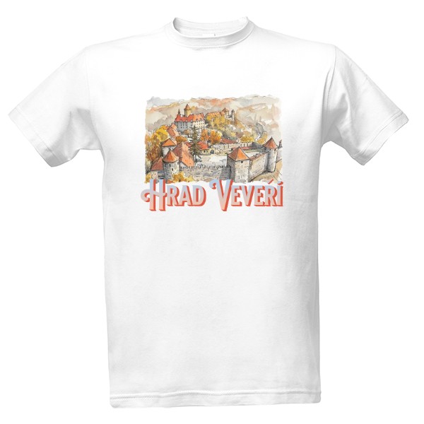 Tričko s potiskem Hrad Veveří