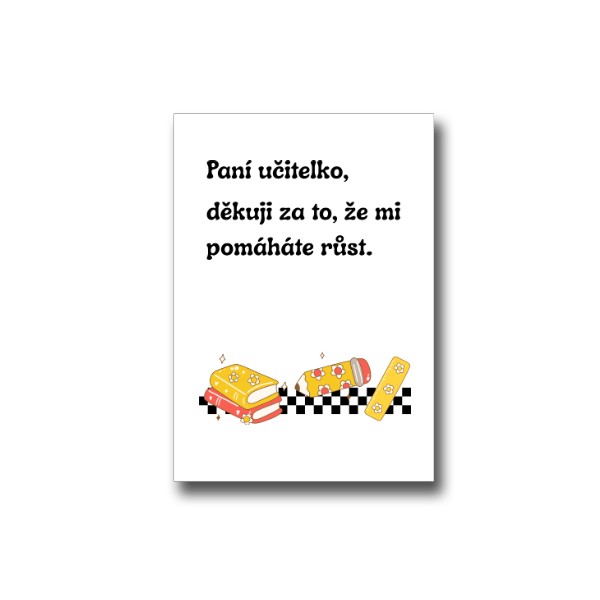 Hravé poděkování paní učitelce