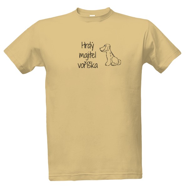 Tričko s potiskem Hrdý majitel voříška