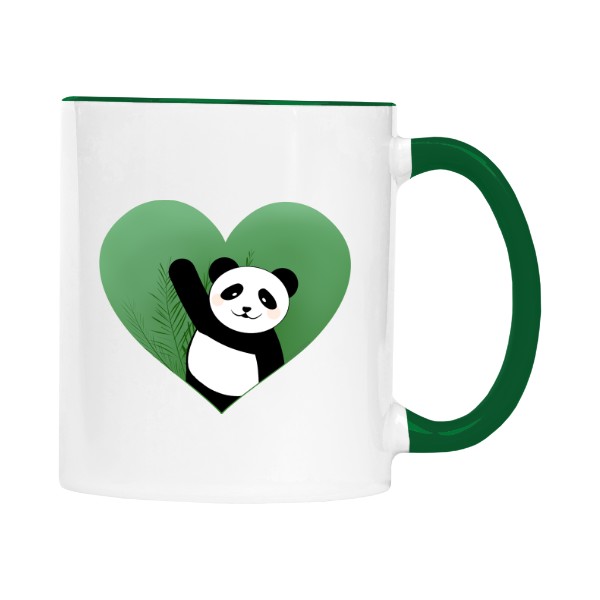 Hrnček malý farebný s potlačou Hrnček s pandou